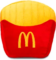 赤い容器のポテト型クッション