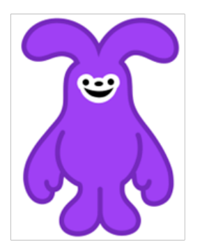 新キャラクター候補B。紫色のウサギ